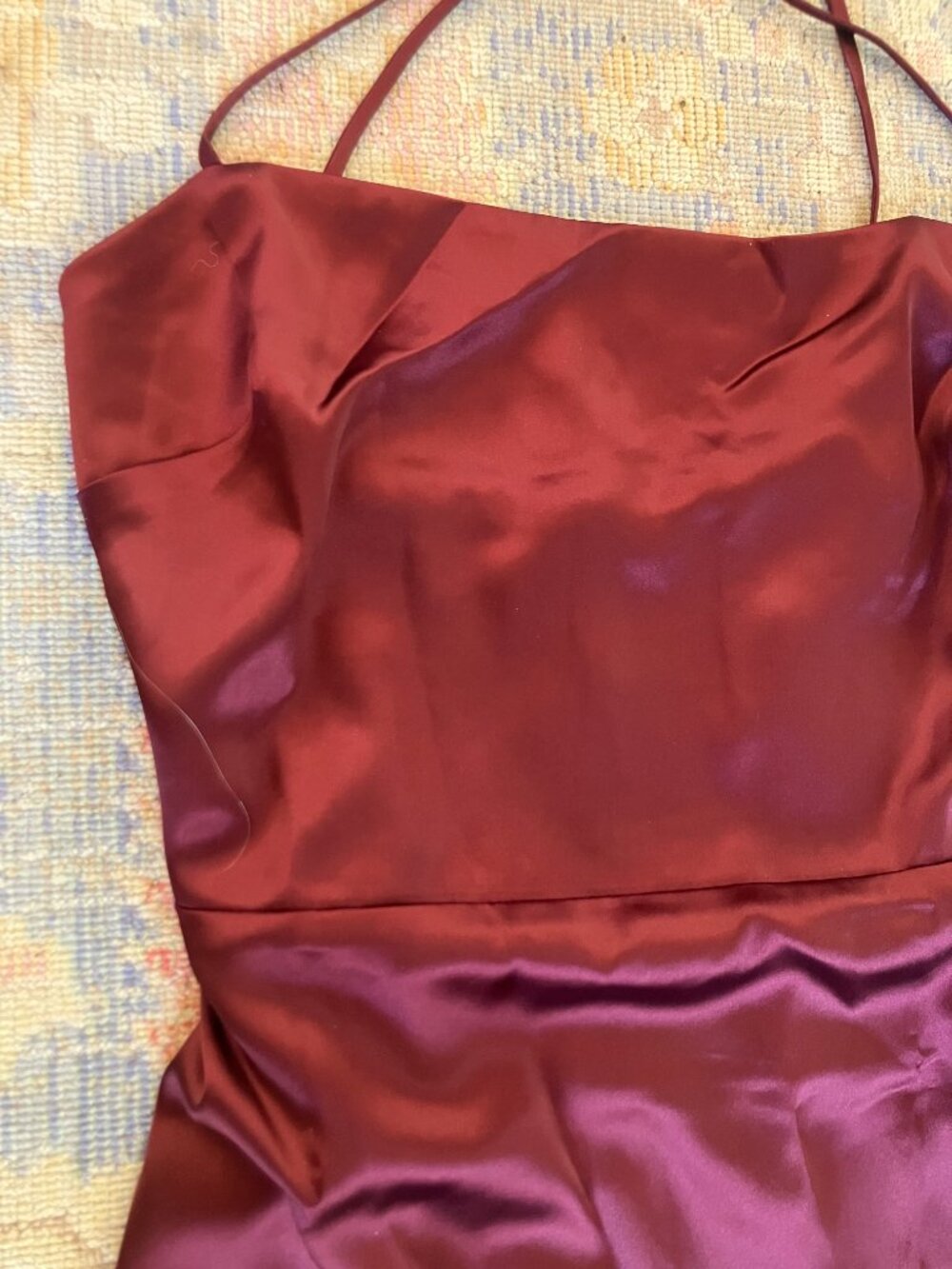 RIHOAS Red Satin Slip Dress, Never Worn - Picture 3 of 5